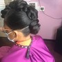 Basic Updo With No Extensions. This is not a braiding style.