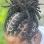 Cuban Twist over locs