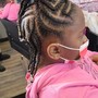 Cornrows with designs