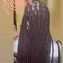 Small box braids (waist length)