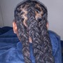 Cornrows braid extension