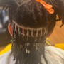 Adult Half head Loc Retwist