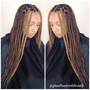 Box Braids, Cornrows, Individual Braids, Poetic Justice Braids, Goddess Braids, Crochet Braids, Tree Braids, Eyebrow Shaping, Straightening, Bonding Hair Extensions, Extension Coloring, All Over Color, Bleach and Tone, Color Correction, Permanent Color, Se