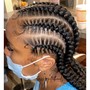 (4-6 )Stitch/Feed-In Braids