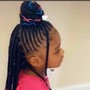 Kid's Braids W/ Natural Hair