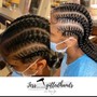 (4-6 )Stitch/Feed-In Braids