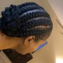 (4-6 )Stitch/Feed-In Braids