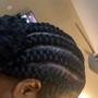 (4-6 )Stitch/Feed-In Braids