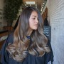 Balayage-Med length hair