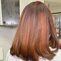 Customized Natural hair Coloring treatment and Style