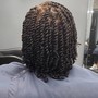 Natural 2 strand twist/Comb Coils