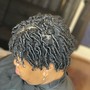 SMedium Short/Bob Knotless w/ Beads or Curls