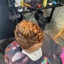 Updo Half up Half Down (glue)