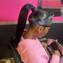 Pin-up ponytail