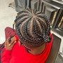 Kid's knotless braids (hair not included) midback