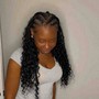 medium large knotless braids