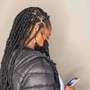 medium large knotless braids