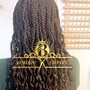 Large Knotless Boho Braids