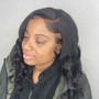 Feed in Braids with Sew In