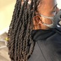 Long length locs retwist and style