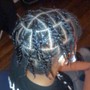 Short knotless w beads