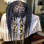 Feathers  Braids: short