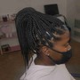 Braided Pony-Tail or Bun W/ Natural Hair