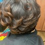 Quickweave, hair color or relaxer , cut and pixie style short