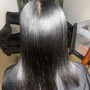 Silk Press(Long to Extra Long Length)(Very Thick Natural Hair)