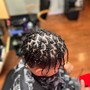 Comb Twist( or coils)(sides faded for men or boys)