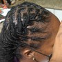 Jumbo Twist (added hair) Any Length- Client provides hair $100.00 -Hair included $40.00 additional fee