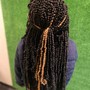 Large Individual Braids(with Hair added )