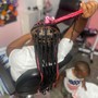 Medium knotless braids