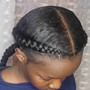 Kid's Large Feed-In Braids