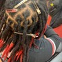 Adult lock retwist and style to mid back length