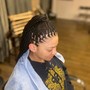 French braids box braids small/medium