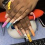 Hand Drawn Nail Art