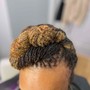 Flat Twists Updo (12 and under)