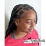 Medium Feed in Braids (Ponytail)