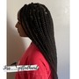 Large Knotless Braids (Midback)