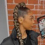 Feed-in Braided Ponytail