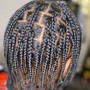 Men Plaits/Single Braids (Medium & Large)