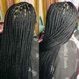 knotless Medium Size Box braids