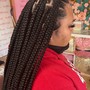 knotless Medium Size Box braids