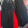 knotless Medium Size Box braids