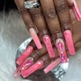 Fullset Acrylic Nails long