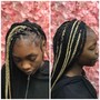 Med Butt length Boho Braids w/ human hair