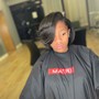 Quick Weave bob with leave out