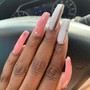 Classic Pink and White Ombré