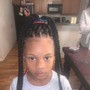 Kid's  single braids,